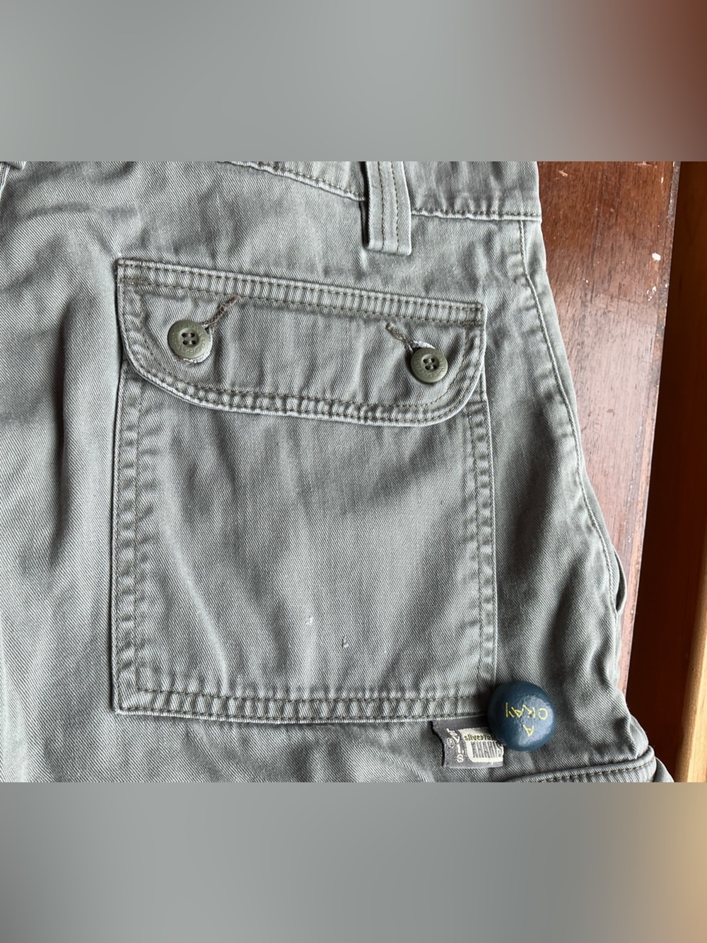 Levi’s SilverTab Cargo Shorts Mens 31 Olive Green Utility Workwear Y2K 16” Waist - Picture 5 of 16
